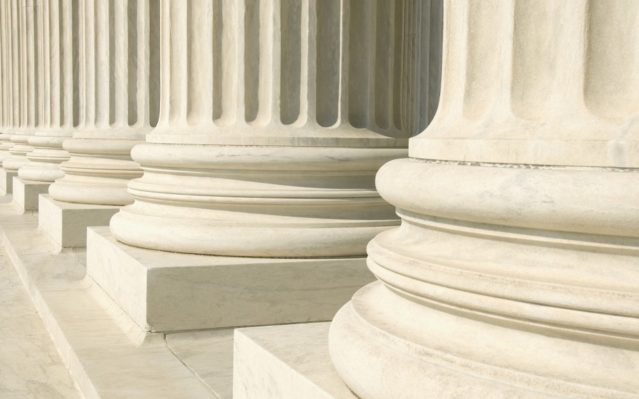 Closeup of columns