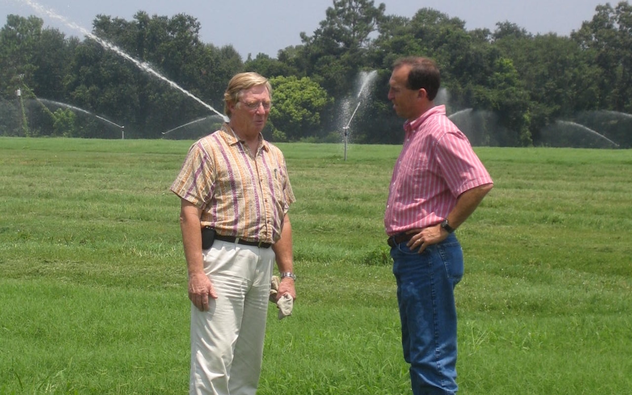 Wade Nutter standing in agricultural field